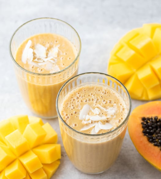 smoothie-verano-bronceado-papaya-mango